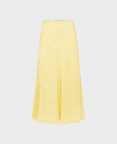 Really Wild Clothing Hutton Silk Midi Slip Skirt In Multi