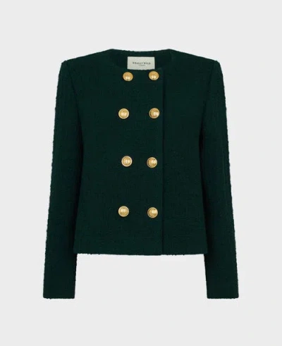 Really Wild Clothing Juliet Wool Boucle Jacket In Black
