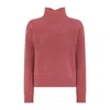 Really Wild Clothing Women's Red Kinalba Lambswool High Neck Sweater In Red