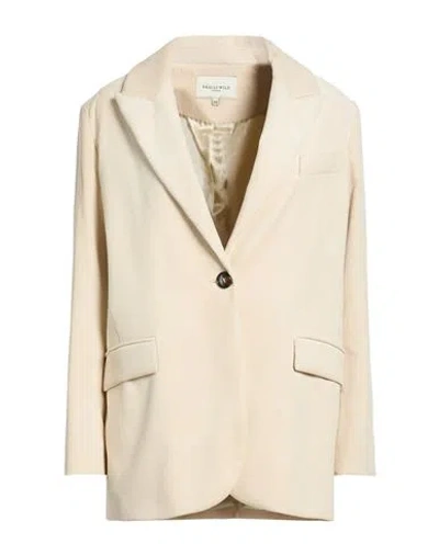 Really Wild Woman Blazer Ivory Size 6 Cotton In White