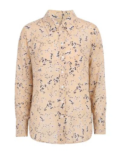 Really Wild Woman Shirt Beige Size 8 Silk