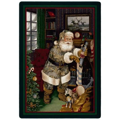 Realtree Camo Santa Area Rug In Brown;green