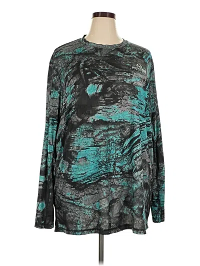Pre-owned Realtree Long Sleeve T-shirt In Teal