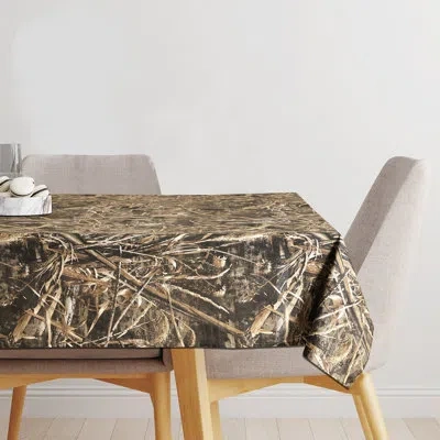 Realtree Max-5 Camo Tablecloths For Outdoor Events And Hunting Parties Polycotton Fabric 60"x84"