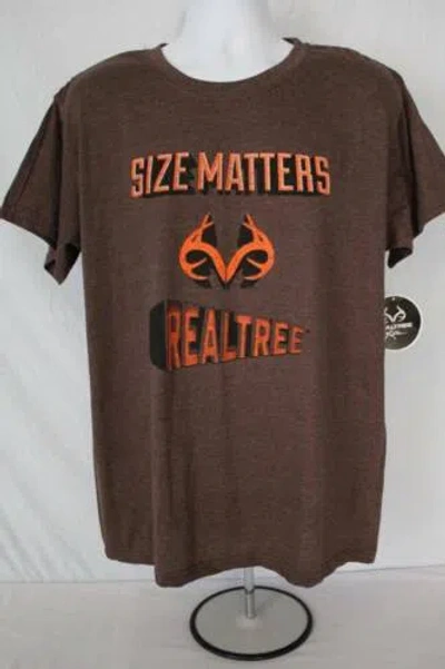 Pre-owned Realtree Mens T Shirt  Size Xl Top Buck Deer Hunting Graphic Tee Funny Humor In Brown
