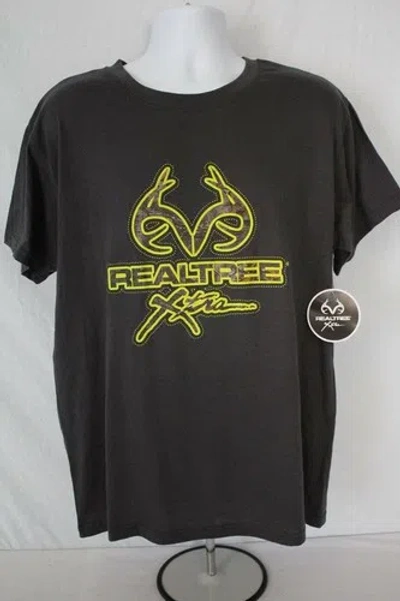 Pre-owned Realtree Mens T Shirt  Xtra Size Xl Top Buck Deer Hunting Graphic Tee Gray Soft