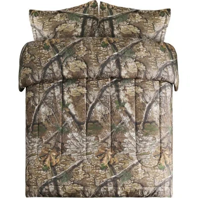 Realtree Visi-one  Apx Camo Queen 3 Piece Comforter Set – All-season Lightweight Rustic Farmhouse Déc In Multi