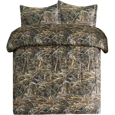 Realtree Visi-one  Max-7 Camo Twin 2 Piece Comforter Set – Unisex Rustic Farmhouse Style Bedding For  In Multi