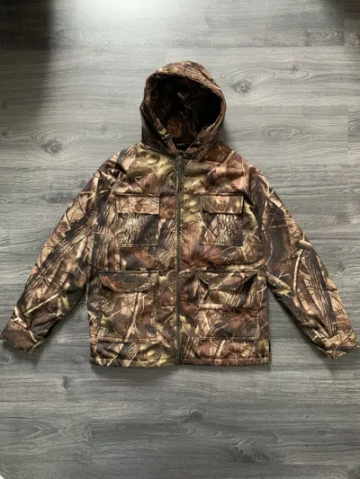 Pre-owned Realtree X Vintage Crazy Vintage Carhartt Style Real Tree Hooded Jacket In Brown