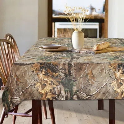 Realtree Xtra Camo Tablecloths For Outdoor Events And Hunting Parties Polycotton Fabric 60"x84"
