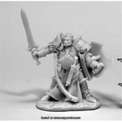Reaper Miniatures 25mm Scale Jurden, Half Orc Paladin - Bobby Jackson