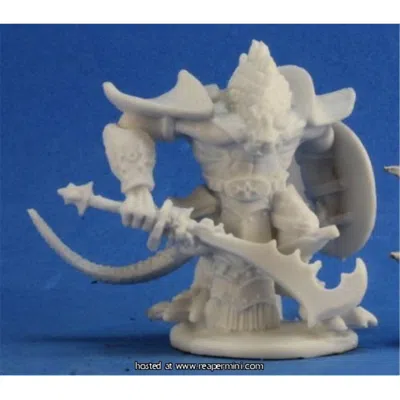 Reaper Miniatures 25mm Scale Kar Drakir, Dragonman - Bones