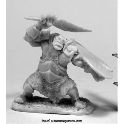 Reaper Miniatures 25mm Scale Orc Slicer, Scimitar & Shield