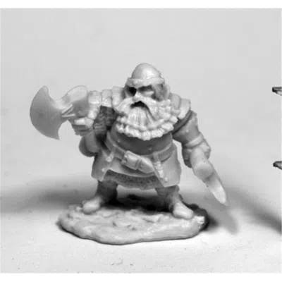 Reaper Miniatures 28 Mm Dark Heaven Bones Hagar, Dwarven Hero W3 Pack Mint Of Miniature Games