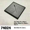 Reaper Miniatures 40mm Square Slotted Plastic Bases - Set Of 6