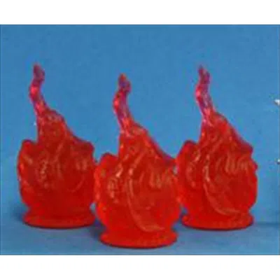 Reaper Miniatures 77081 Bones - Burning Sphere Set Of 3 In Red