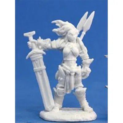 Reaper Miniatures 89005 Bones - Path Finder Amiri- Iconic Barbarian Miniature