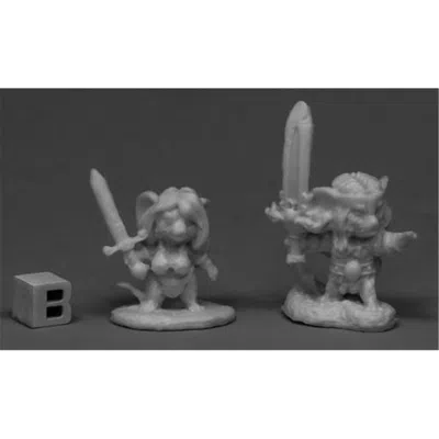 Reaper Miniatures Barbarian Mouslings Bone Figure - Set Of 2