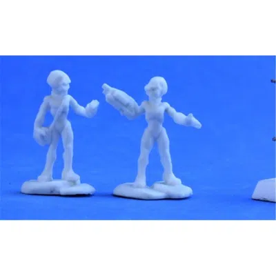Reaper Miniatures Bones Chronoscope Gray Alien Leaders Miniature Reaper