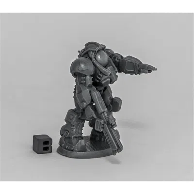 Reaper Miniatures Bones Dark Heaven - Chrono-blackstar Corsair Echo W3