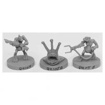 Reaper Miniatures Bones Sliggs & Squarg Miniatures Set Black - Pack Of 3