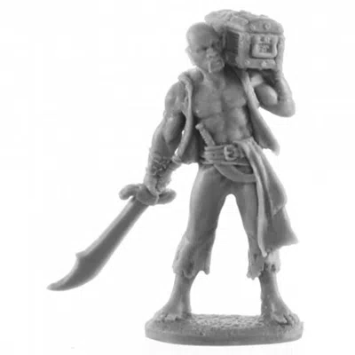 Reaper Miniatures Bones United States Of America Pirate With Treasure Chest Miniature