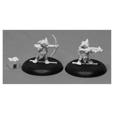 Reaper Miniatures Dark Heaven Legends Ratpelt Kobold Archers Miniatures - 2 Piece