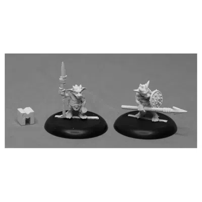 Reaper Miniatures Dark Heaven Legends Ratpelt Kobold Spearmen Miniatures - 2 Piece