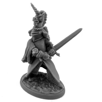 Reaper Miniatures Legends Sir Richard The White Unicorn Miniatures In Black