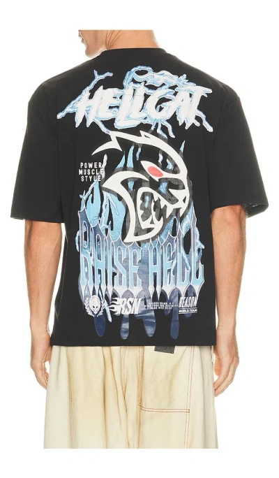Reason Dodge Hellcat Tee In Black