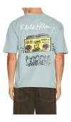 Reason Keith Haring Tee In Light Blue