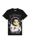 Reason Lil Wayne Martian Rhinestone Tee In Black