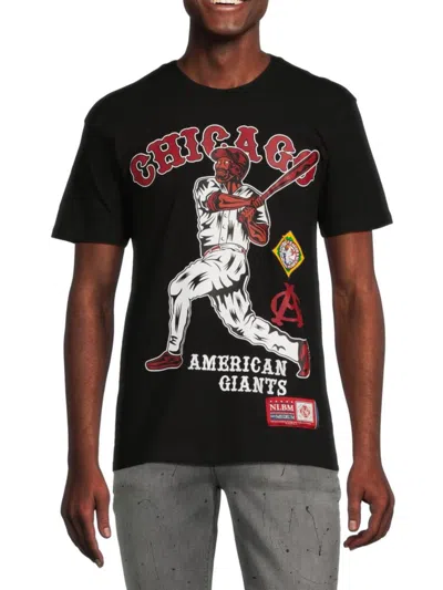 Reason Men's American Giants Baseball Graphic Tee In Black