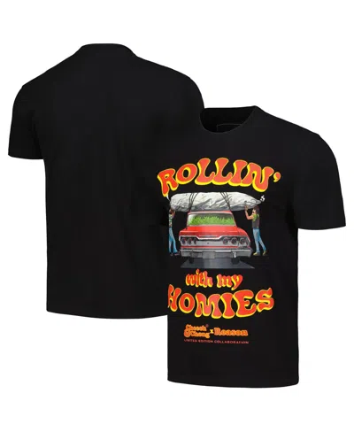 Reason Men's And Women's Black Cheech Chong Rollin' With The Homies Graphic Box T-shirt