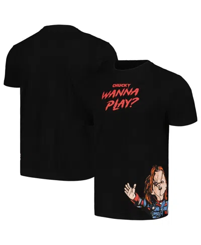 Reason Men's And Women's Black Chucky Wanna Play T-shirt