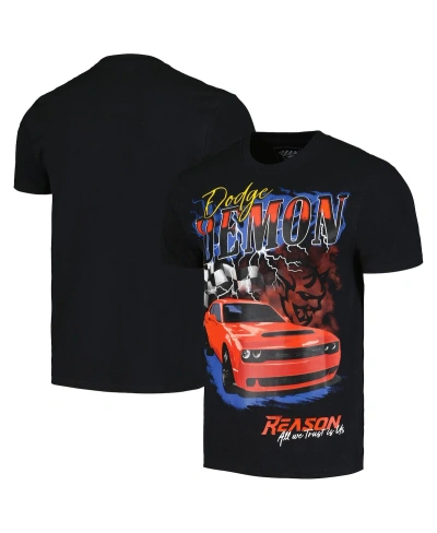 Reason Men's And Women's Black Dodge Demon Racing T-shirt