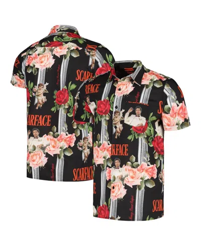 Reason Men's And Women's Black Scarface Cherub Button-up Shirt