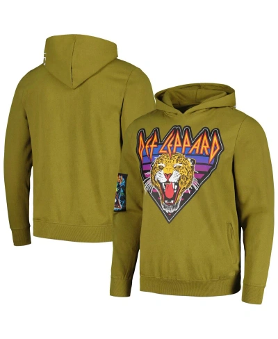 Reason Men's And Women's Olive Def Leppard 1988 Pullover Hoodie