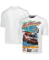 Reason Men's And Women's White Dodge Hellcat Racing Graphic Box T-shirt In White