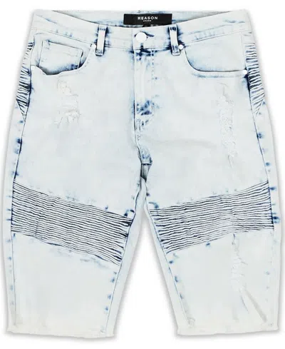 Reason Men's Big And Tall Dauphin Denim Shorts In Blue
