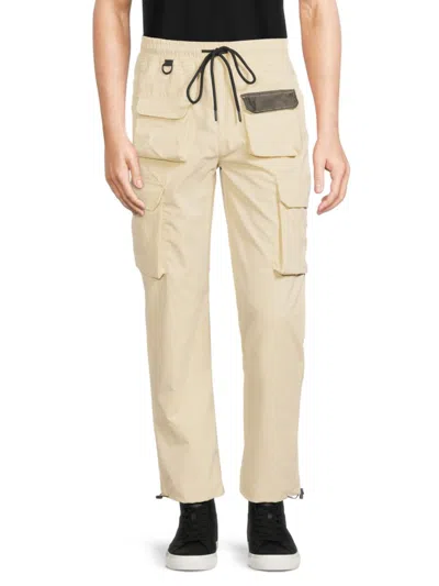 Reason Men's Jamesport Solid Cargo Pants In Taupe
