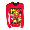 Reason Men's Latino Af Graphic Tee Long Sleeve In Red