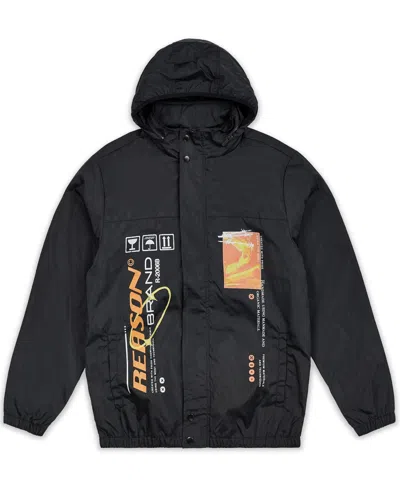 Reason Men's Scorpion Pullover Jacket In Black
