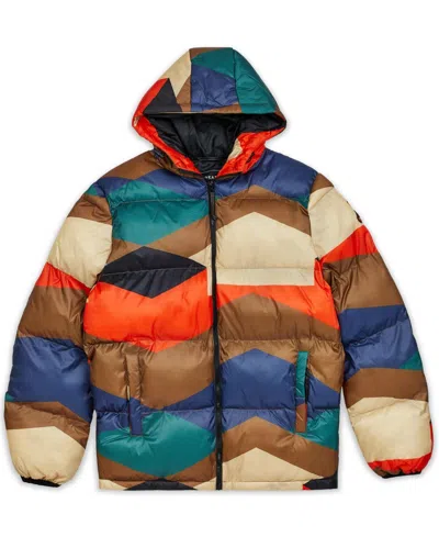 Reason Men's Slate Puffer Jacket In Multi