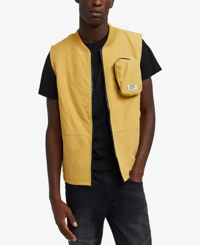 Reason Men's Utility Full Zip Vest In Tan