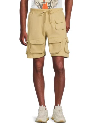Reason Men's Whitecloud Classic Fit Drawstring Cargo Shorts In Khaki