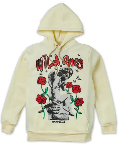 Reason Men's Wild Ones Roses Pullover Hoodie In Tan