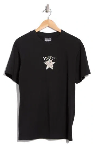 Reason Popeye Graphic T-shirt In Black