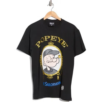 Reason Popeye Graphic T-shirt In Black
