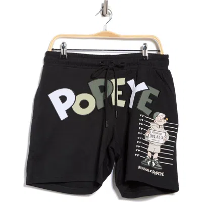Reason Popeye Shorts In Black